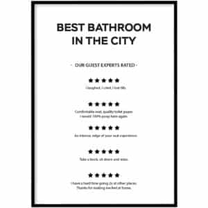 Poster Best bathroom