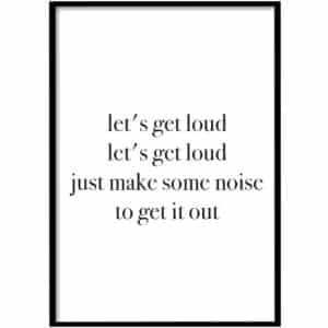 Poster - let's get loud