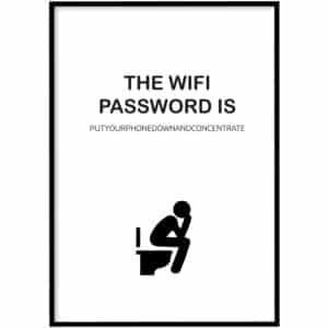 Poster - Wifi password