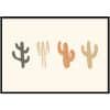 Poster - 4 Cactussen