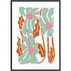 Poster - Abstract blooming flowers