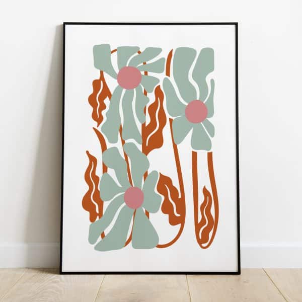 Poster - Abstract blooming flowers