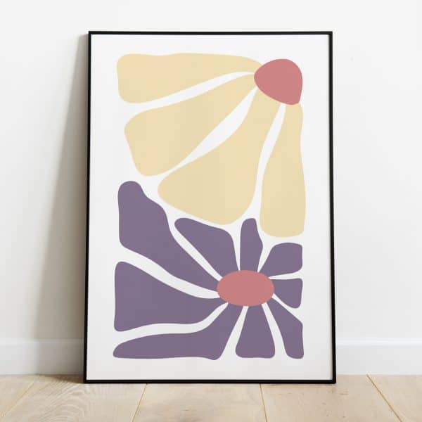 Poster - Abstract colourful flowers