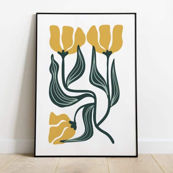 Poster - Abstract tulp