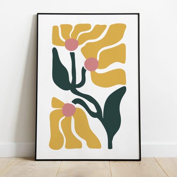 Poster - Abstract wavy leaves