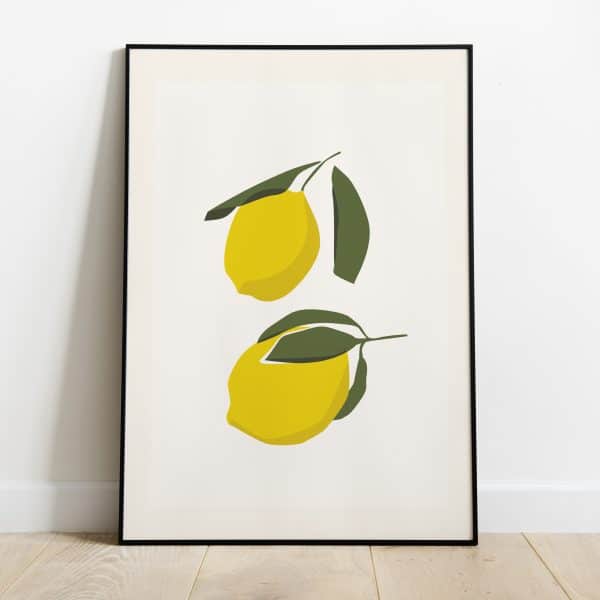 Poster - Abstracte citroen