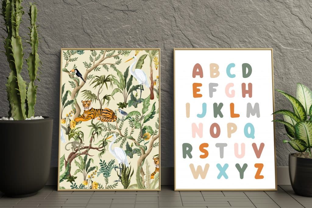 Poster - Alfabet en Jungle