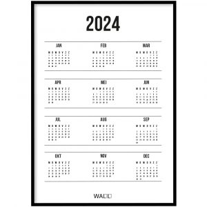 Poster - Jaarkalender 2024