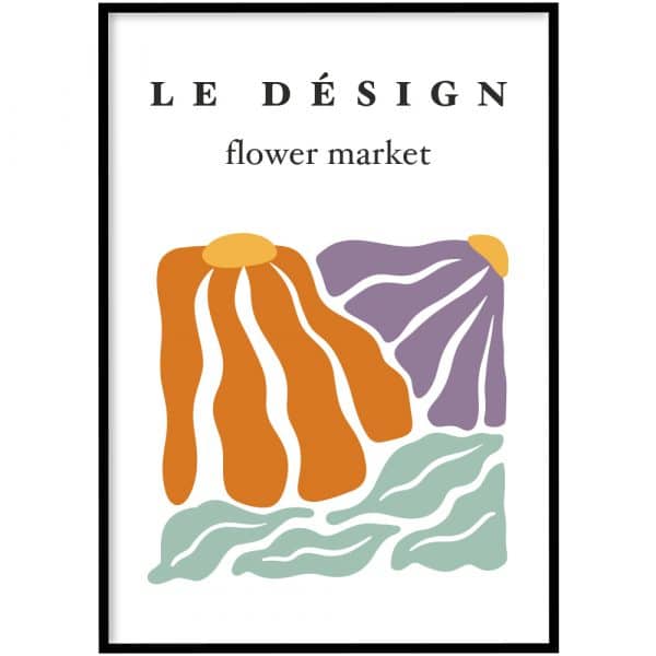 Poster - Le désign flower market