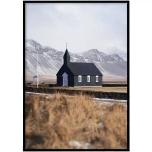 Poster - Budakirkja IJsland
