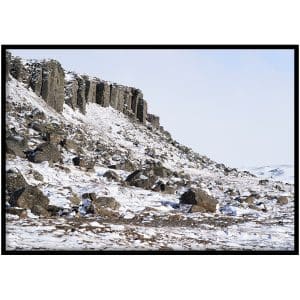 Poster - Gerðuberg cliffs