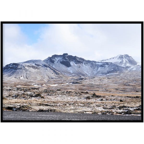 Poster - IJsland berg