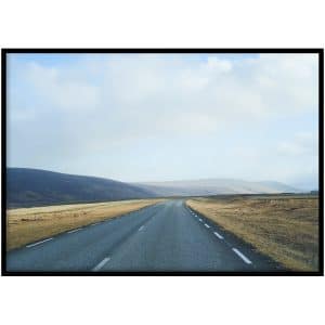 Poster - IJsland road