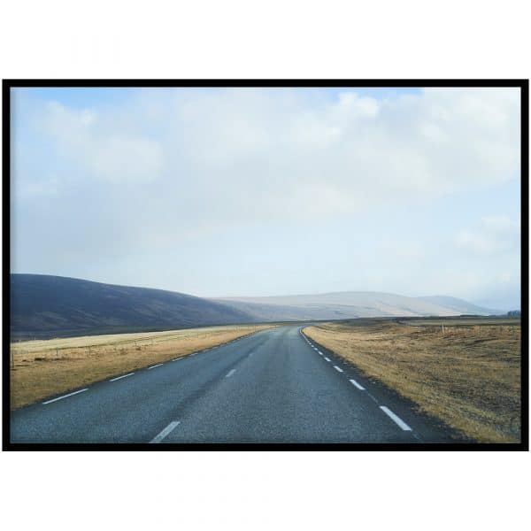 Poster - IJsland road