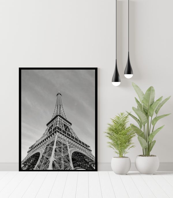 Poster - Eiffeltoren Frankrijk zwart-wit