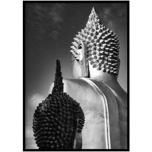 Buddha zwart-wit
