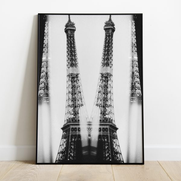 Eiffeltoren Parijs zwart-wit