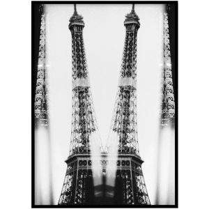 Eiffeltoren Parijs zwart-wit