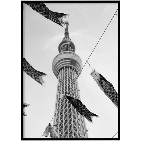 Tokyo Skytree zwart-wit