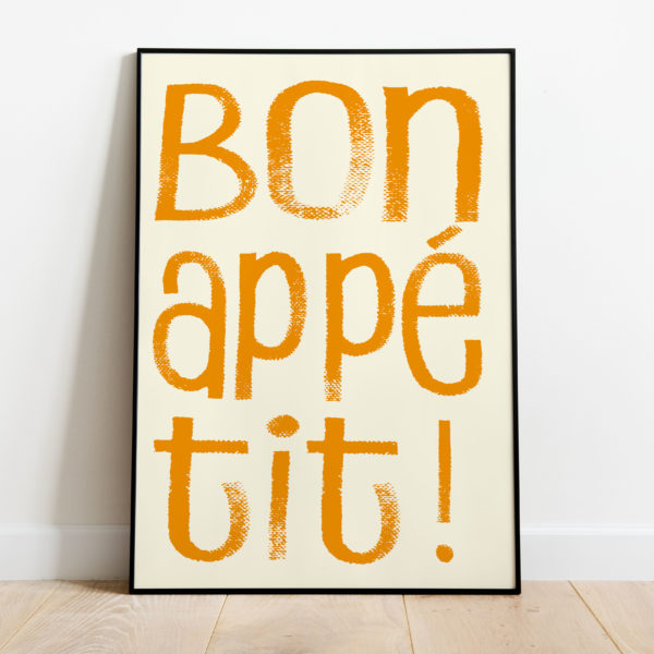 Poster - Bon Appetit Oranje - Afbeelding 2
