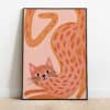 Poster - Pink Cat - Afbeelding 2