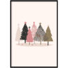 Kerstbomen roze