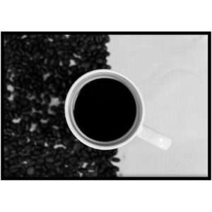 Poster - Coffee black-white