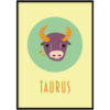 Poster - Sterrenbeeld zodiac elements yellow