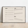 Planner poster beige