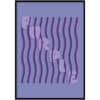 Abstracte kleuren poster purple