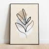 Abstract line flower