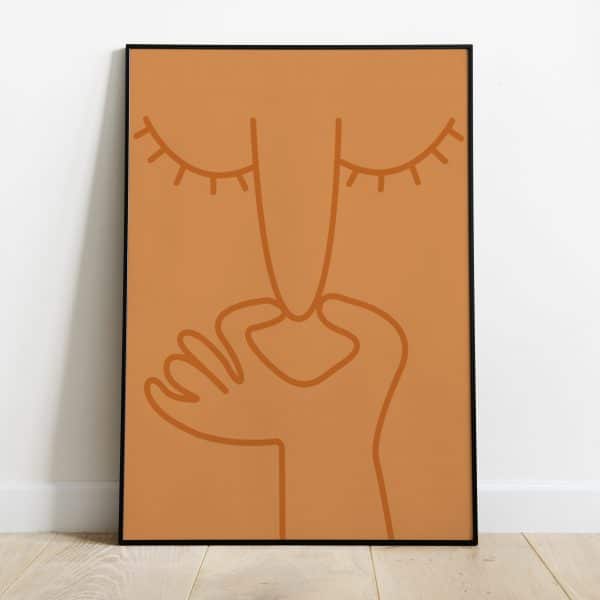 Poster - What a smell oranje - Afbeelding 2