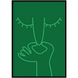 Poster - What a smell donkergroen
