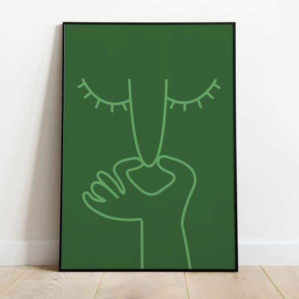 Poster - What a smell donkergroen - Afbeelding 2