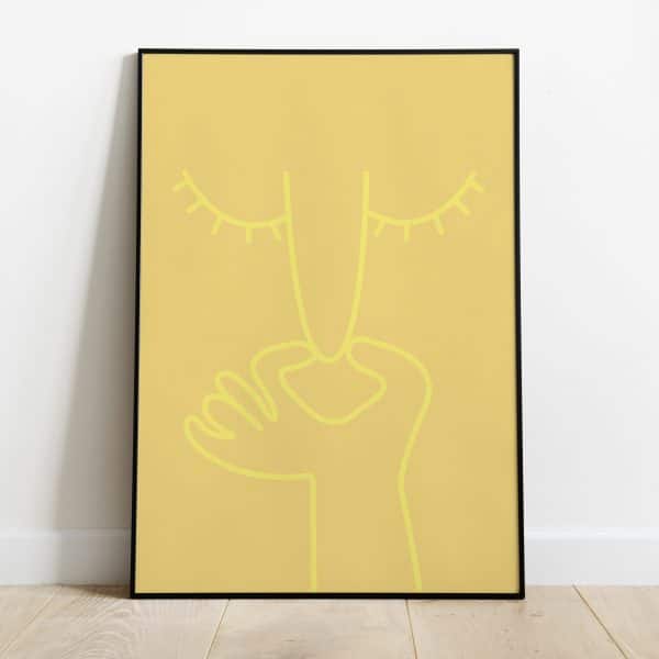 Poster - What a smell geel - Afbeelding 2