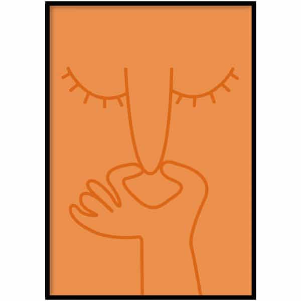 Poster - What a smell oranje