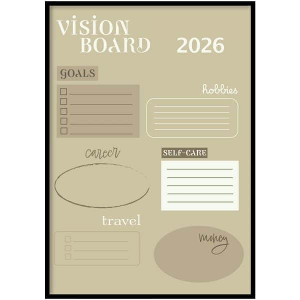 Poster - Vision board 2026