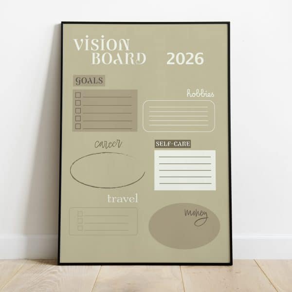 Poster - Vision board 2026 - Afbeelding 2
