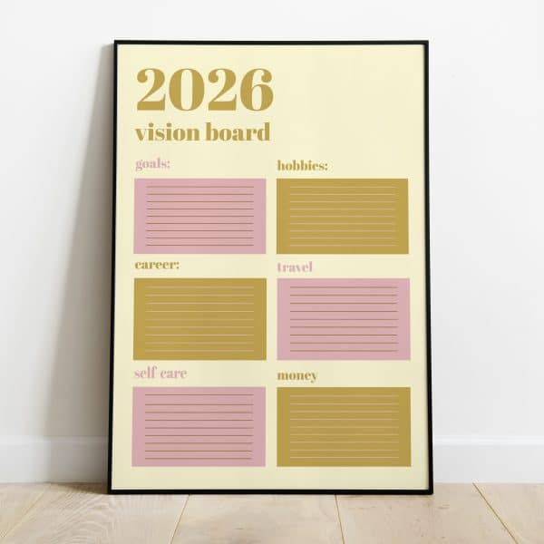 Poster - 2026 vision board - Afbeelding 2